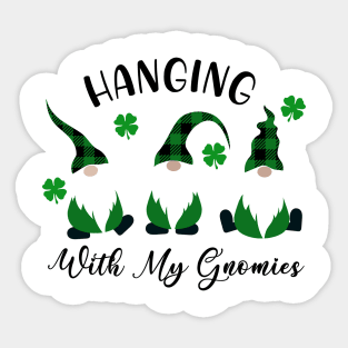 St Patrick's gnomes Sticker